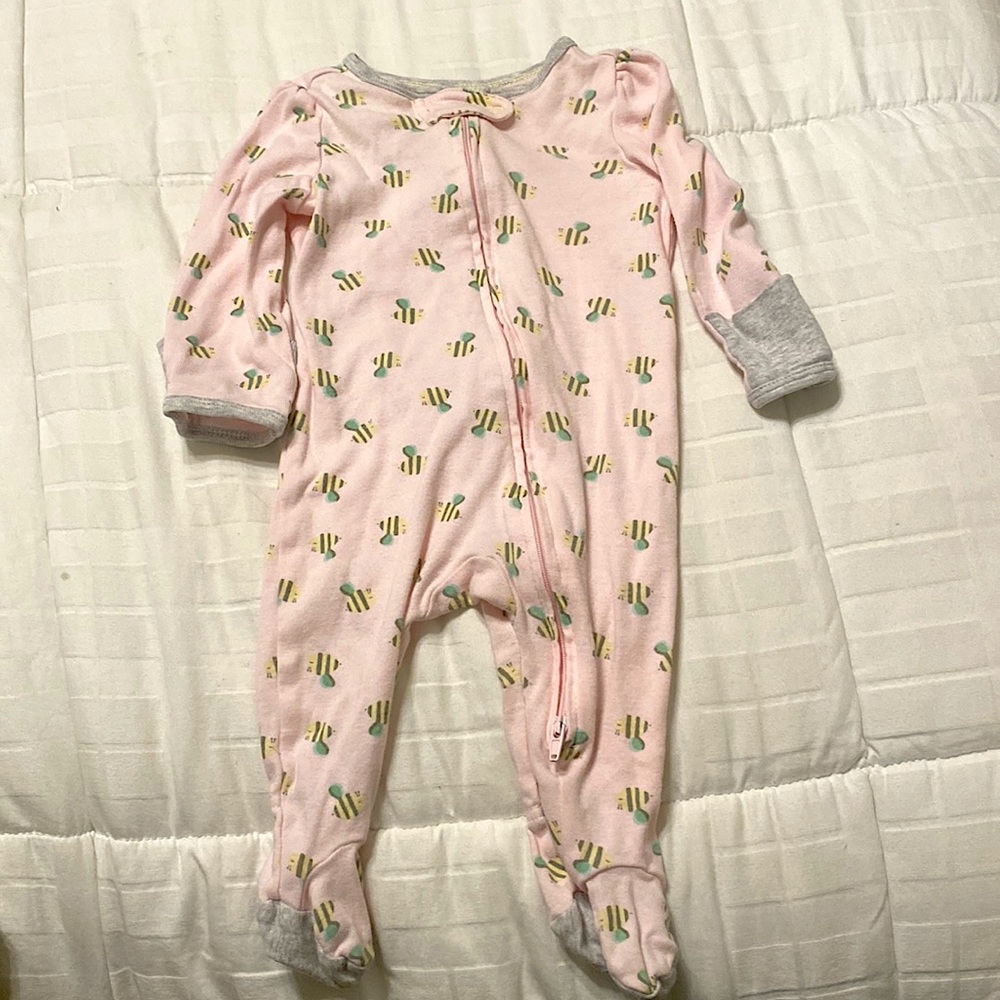 Bumble bee pink cloud island zippie